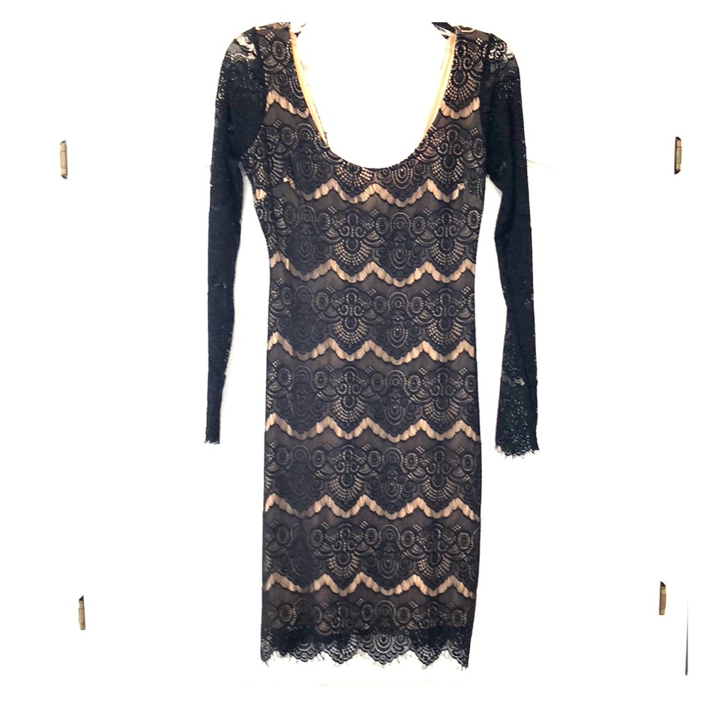 Bebe Black lace dress